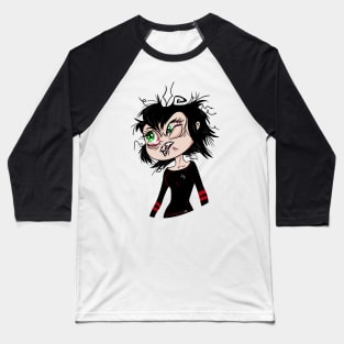 Vampire Goth Girl Baseball T-Shirt